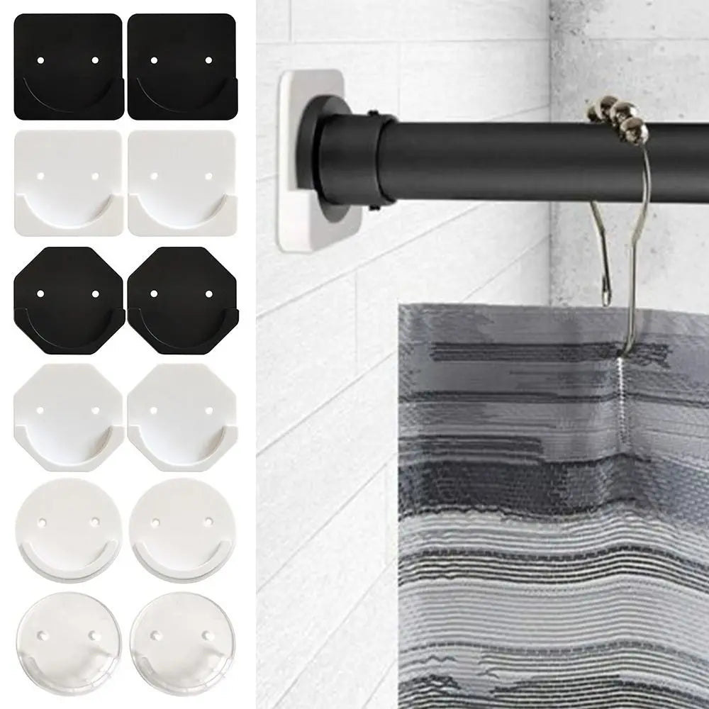 Support de tringle à rideaux de douche adhésif universel