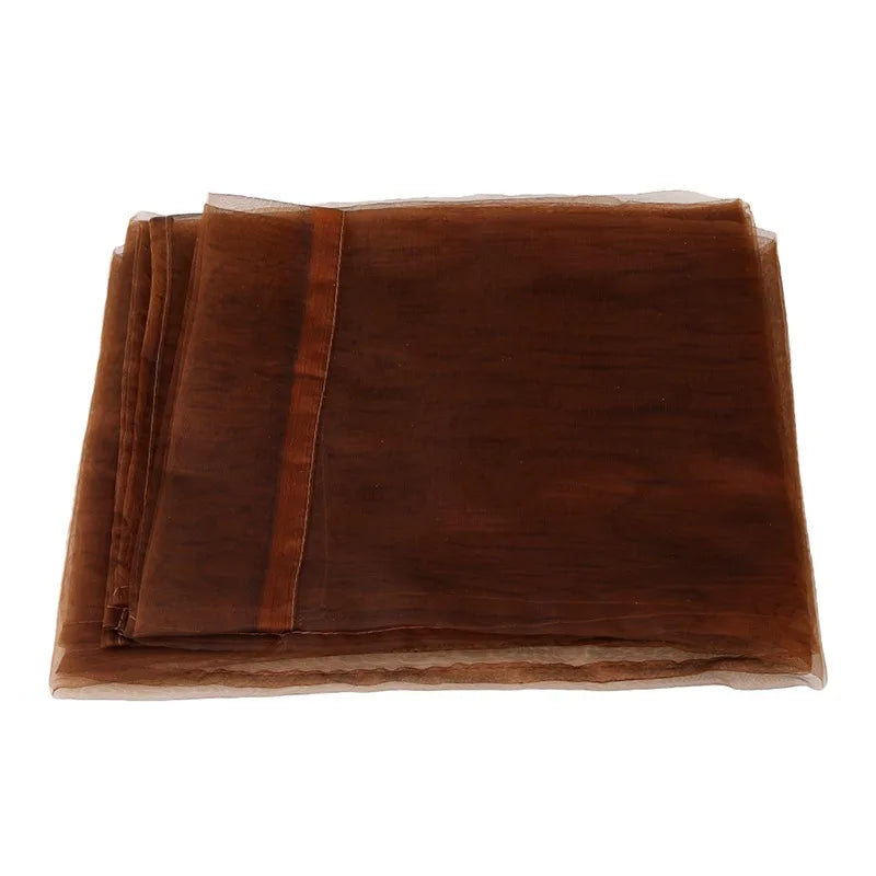 Rideau voilage transparent uni en polyester léger pour porte-fenêtre (100x200cm)