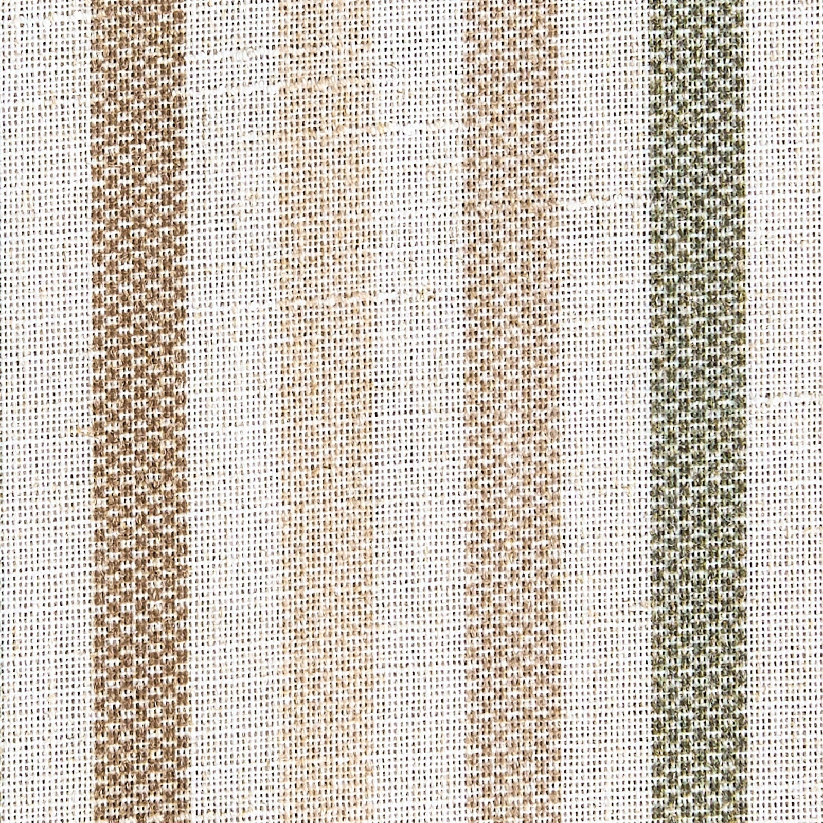 Petit rideau court à rayures aspect lin pour cuisine et café (2 pièces )