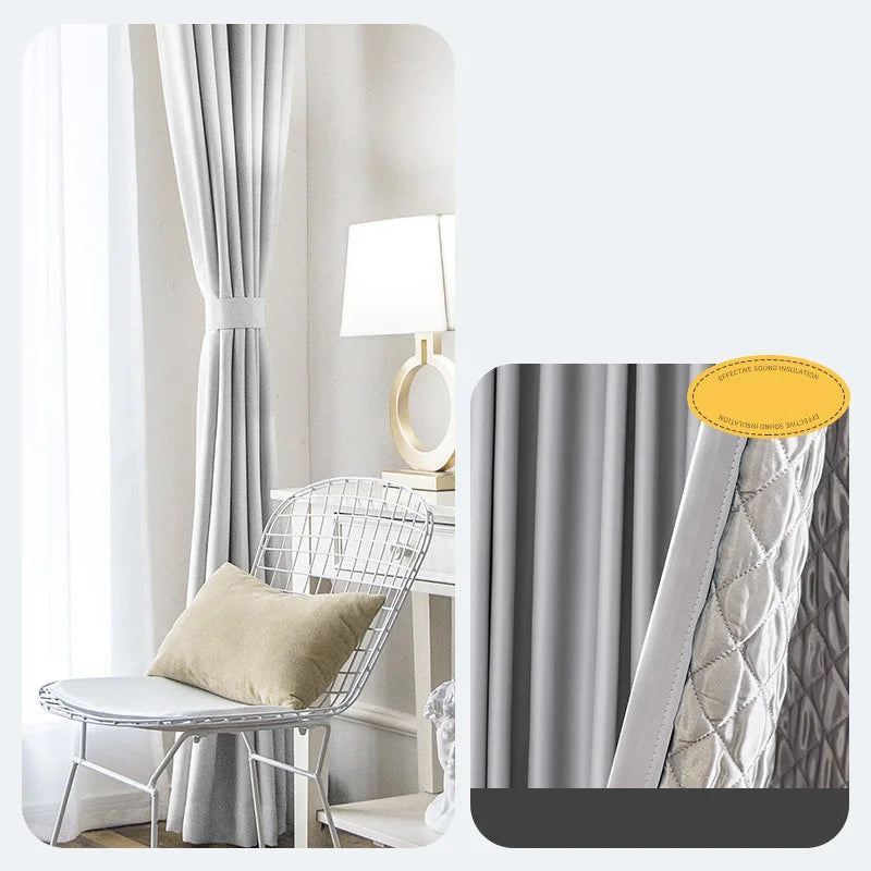 Rideau occultant insonorisant thermique pour salon et chambre