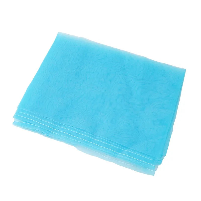 Rideau voilage transparent uni en polyester léger pour porte-fenêtre (100x200cm)