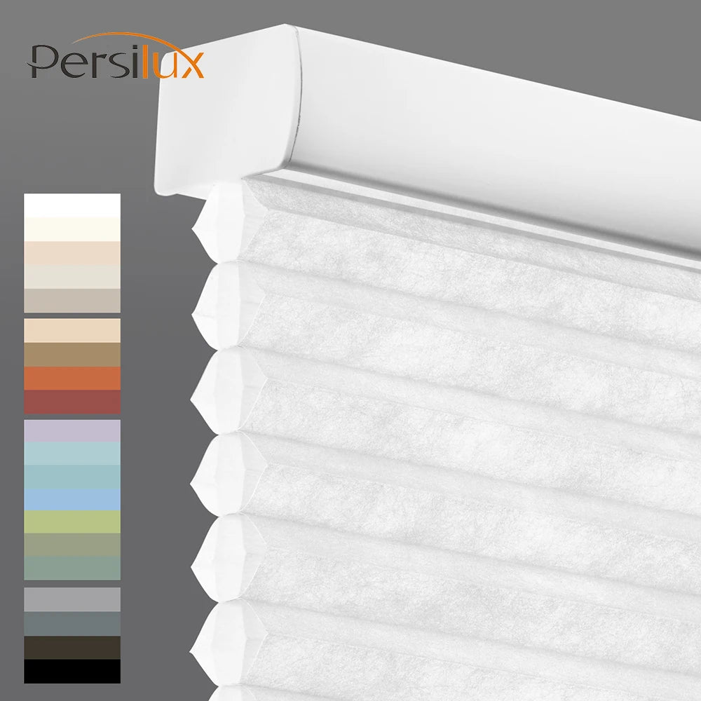 Stores cellulaires sans cordon – Protection de la vie privée, filtre de lumière, stores pliés en polyester, taille personnalisée