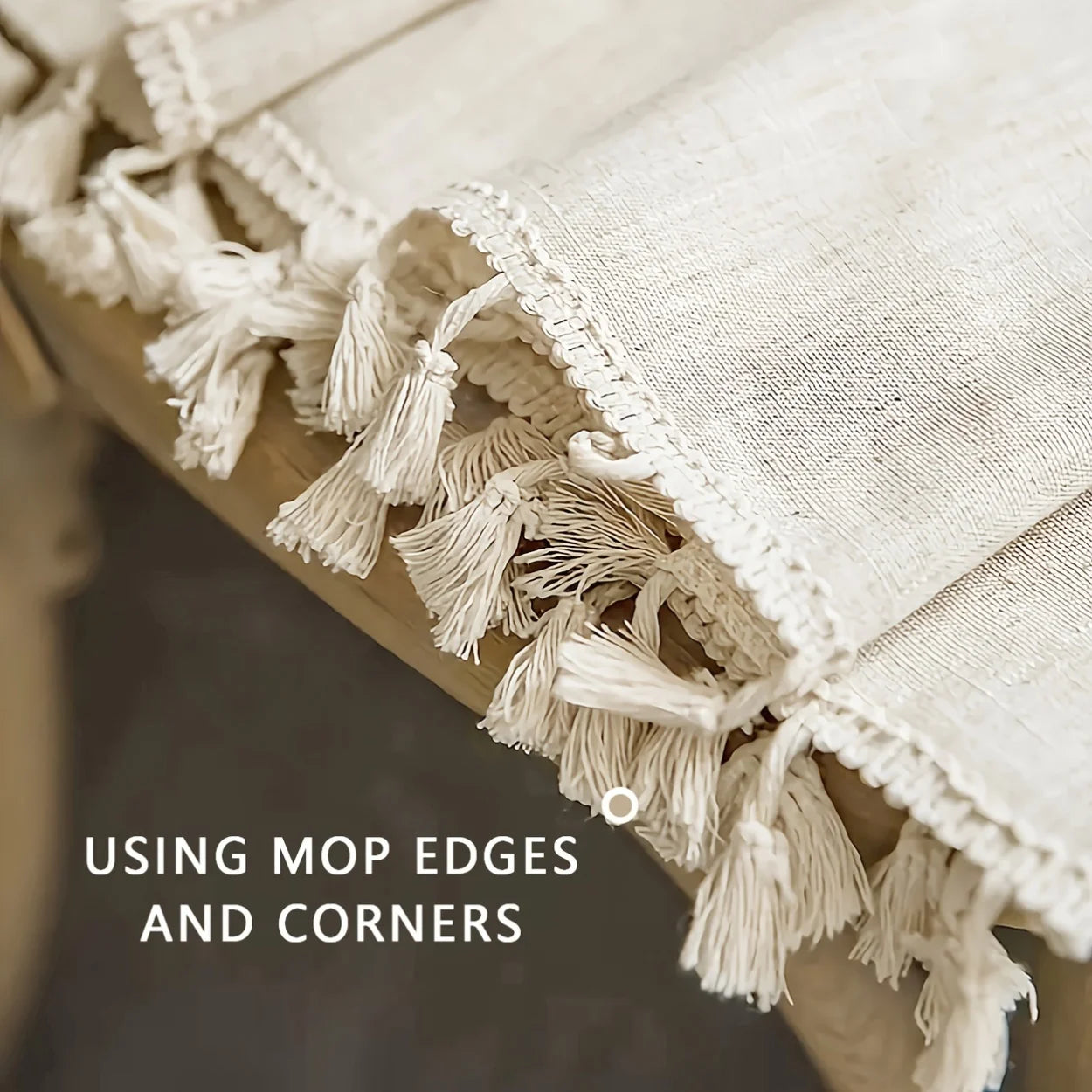 Rideau en lin naturel avec dentelle – Voilage translucide, idéal pour salon et chambre