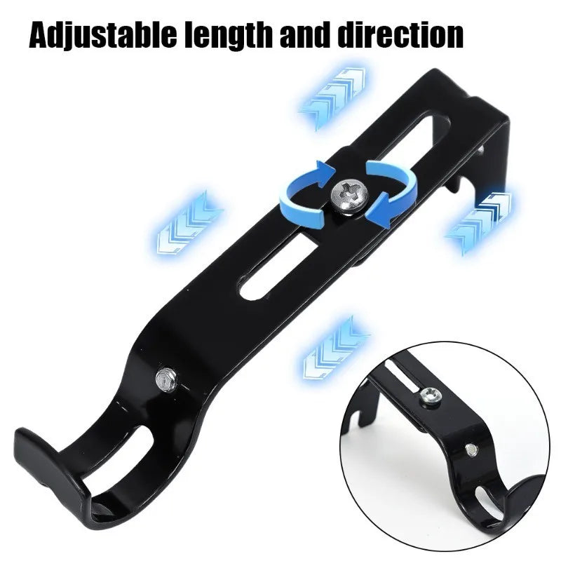 Support métallique ajustable pour tringle à rideaux