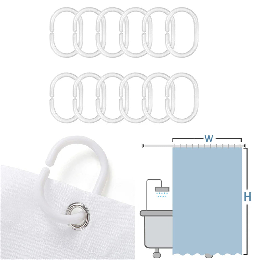 Rideau de douche en polyester imperméable motif tulipes roses