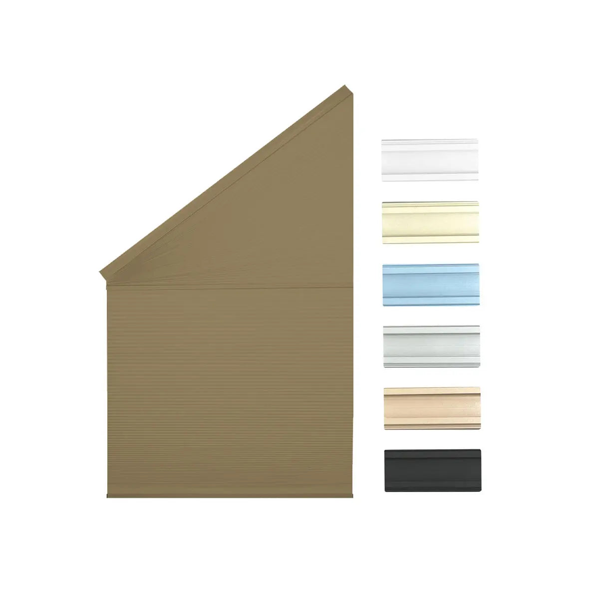 Store cellulaire occultant motorisé sur mesure pour fenêtre inclinée isolation thermique