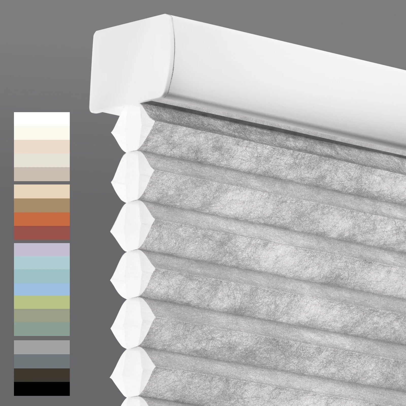 Stores cellulaires sans cordon – Protection de la vie privée, filtre de lumière, stores pliés en polyester, taille personnalisée