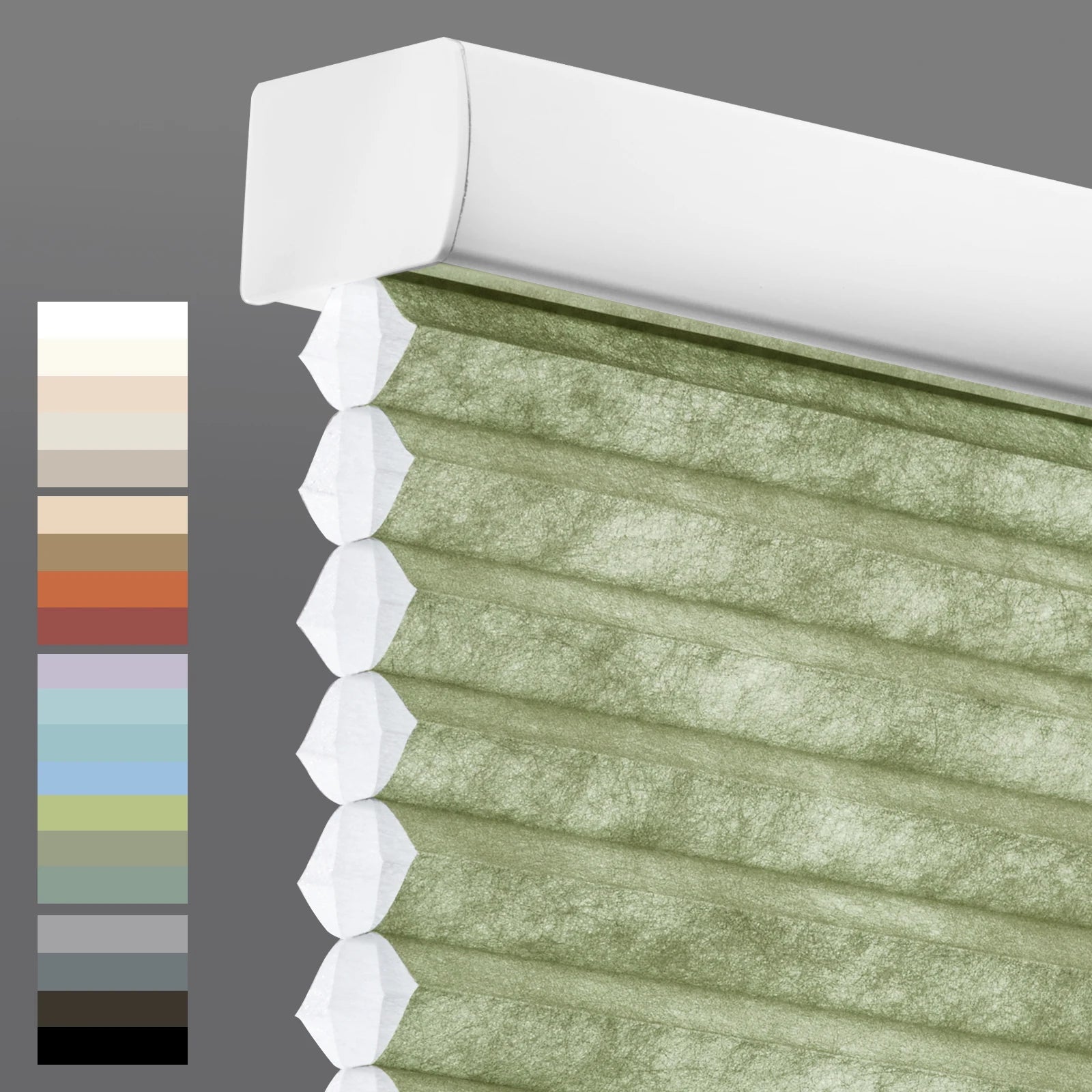Stores cellulaires sans cordon – Protection de la vie privée, filtre de lumière, stores pliés en polyester, taille personnalisée