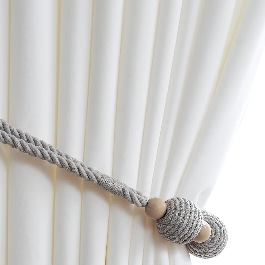 Rideau velours blanc occultant minimaliste pour chambre et salon