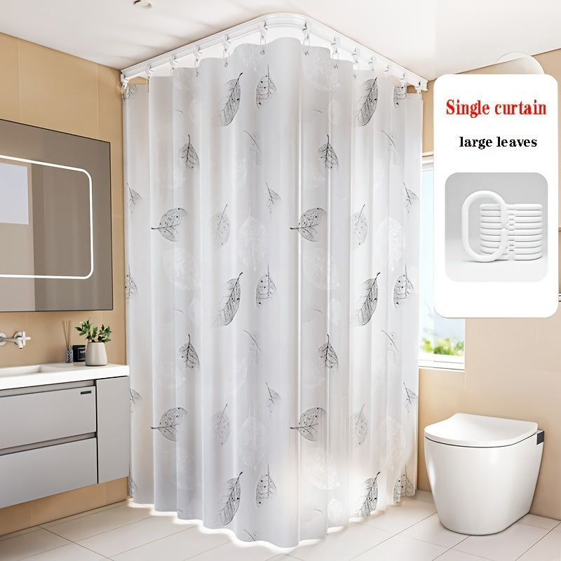 Rideau de douche PVC à motif semi-transparent moderne