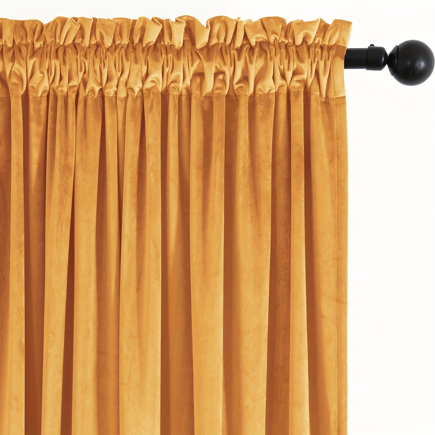 Rideau velours thermique et tamisant en polyester pour chambre et salon