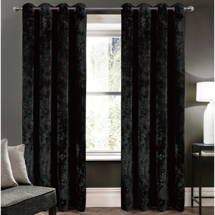 Rideau occultant en velours épais 140x260 cm pour chambre