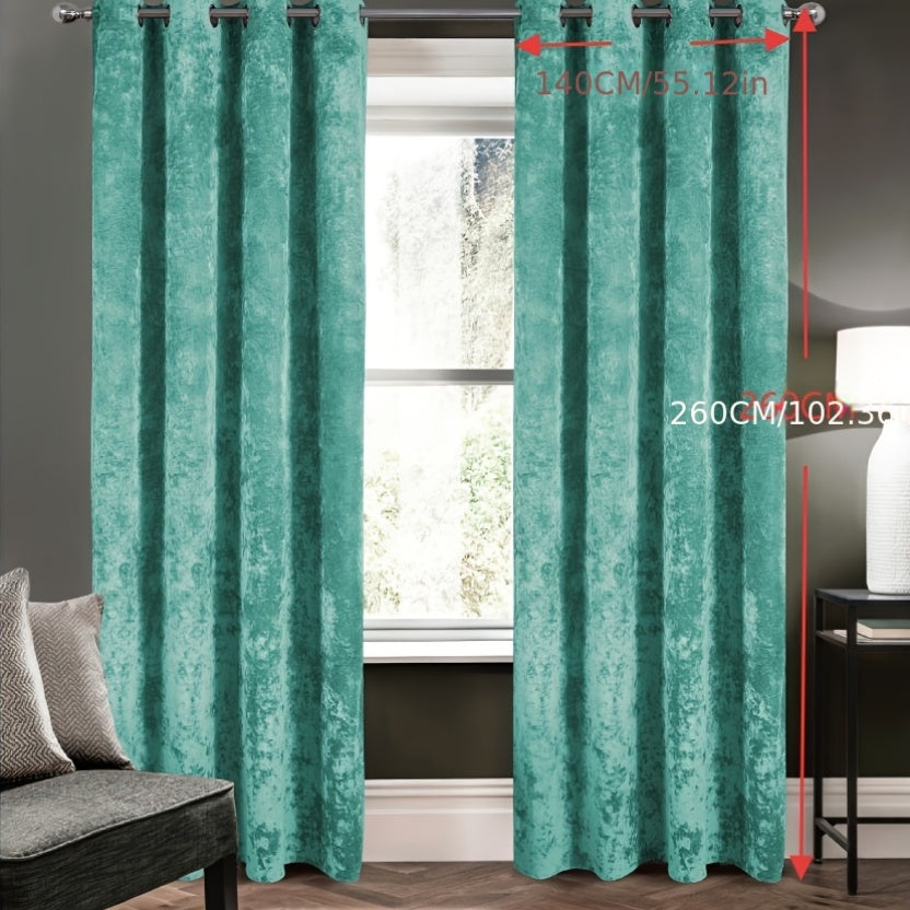 Rideau occultant en velours épais 140x260 cm pour chambre