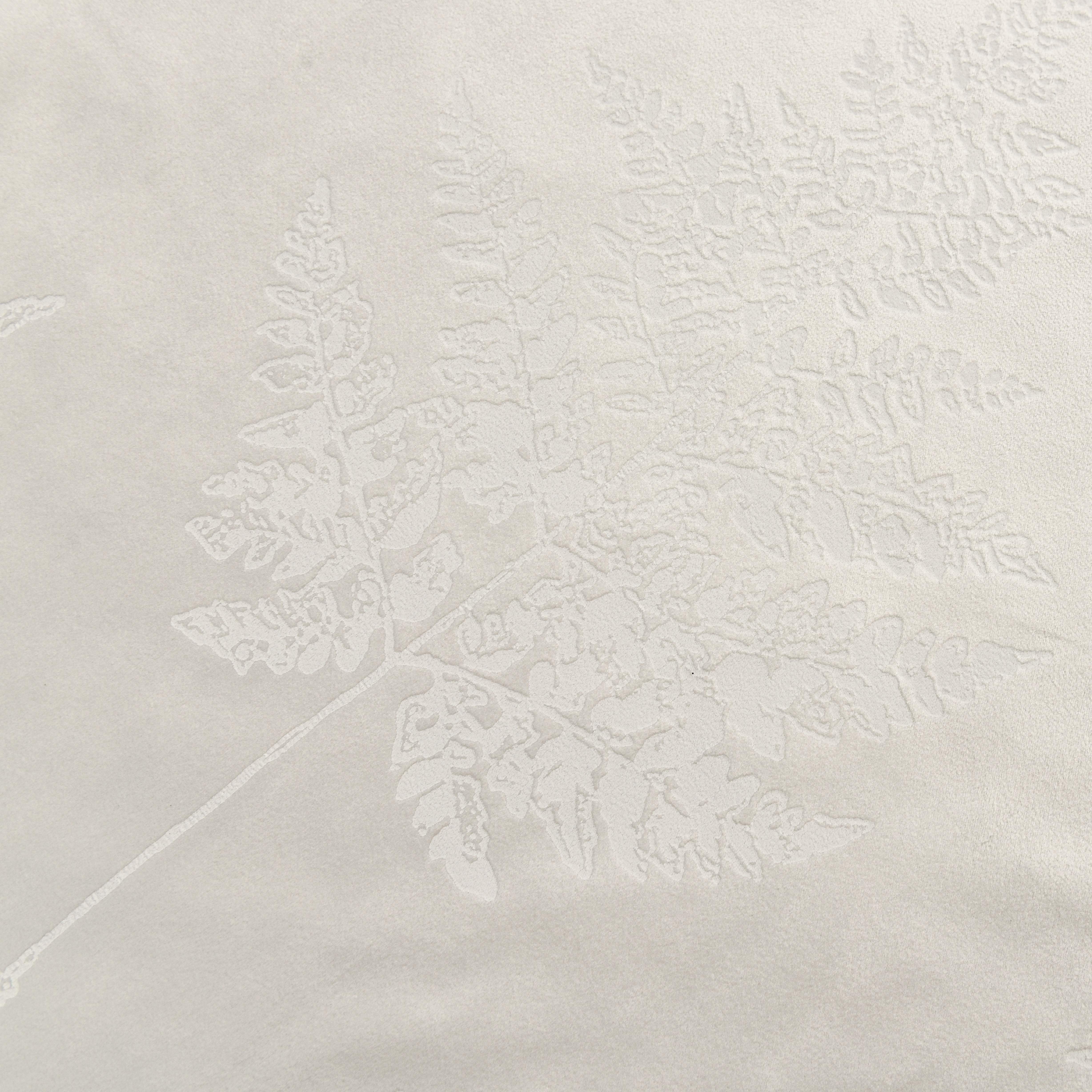 Rideau velours à œillets motif feuillage isolant thermique