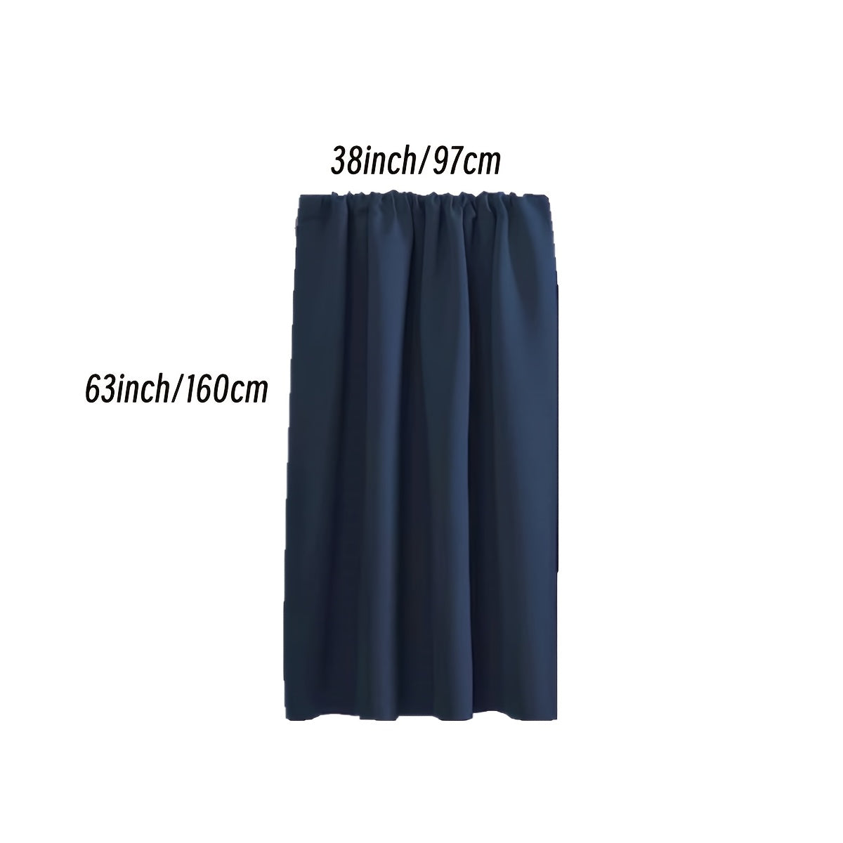Rideau occultant thermique en polyester avec passage tringle, idéal salon et chambre