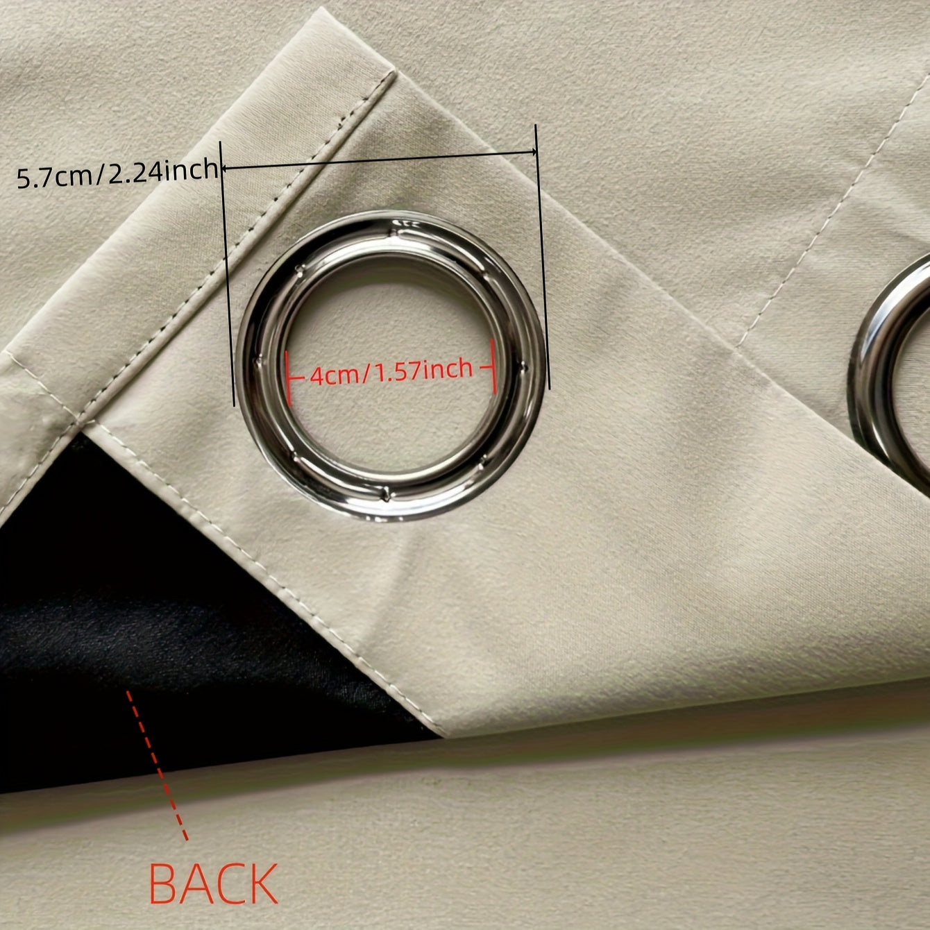 Rideaux occultants 100 % blackout à œillets – lot de 4 panneaux pour chambre et salon