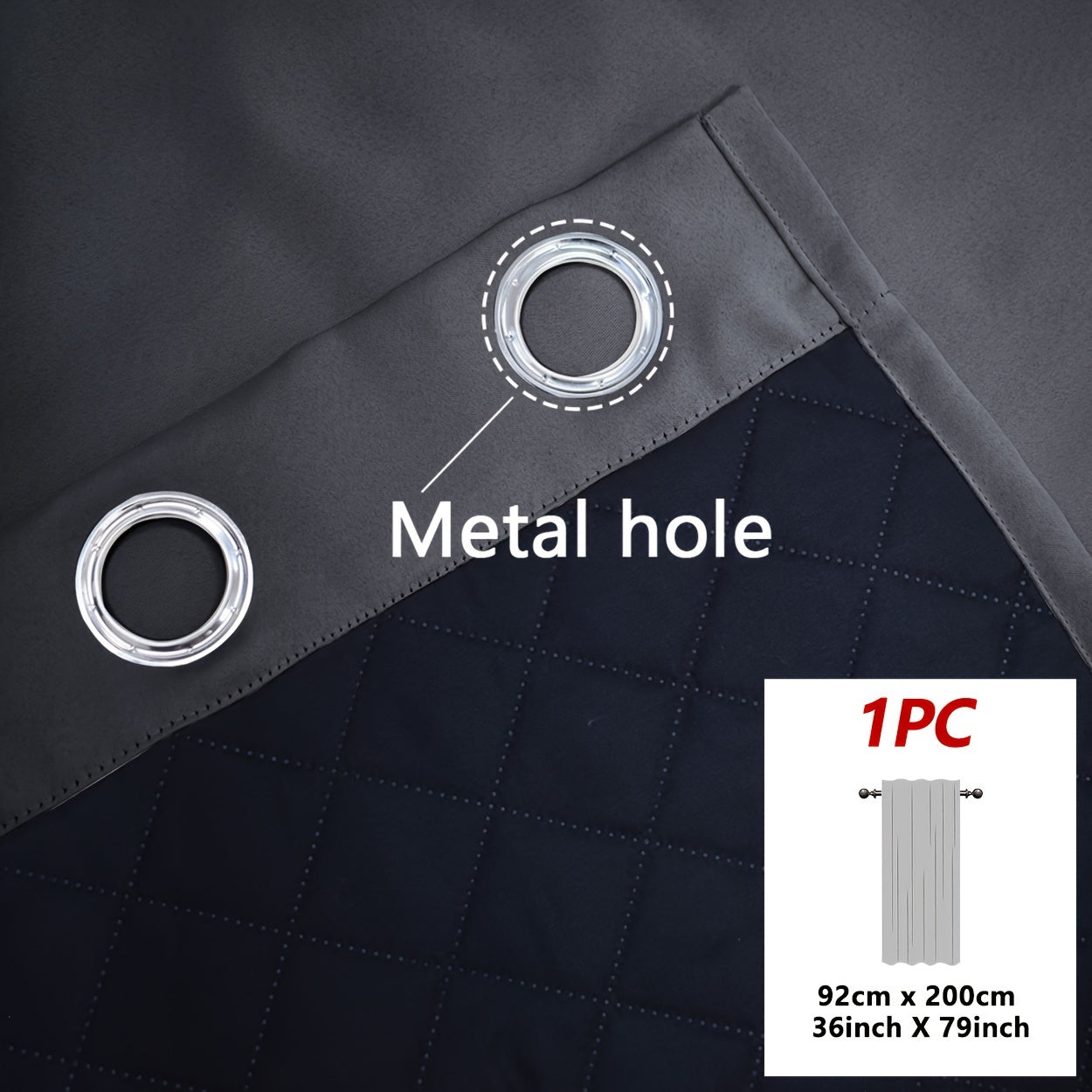Rideau occultant thermique épais à œillets pour isolation hivernale et confort intérieur