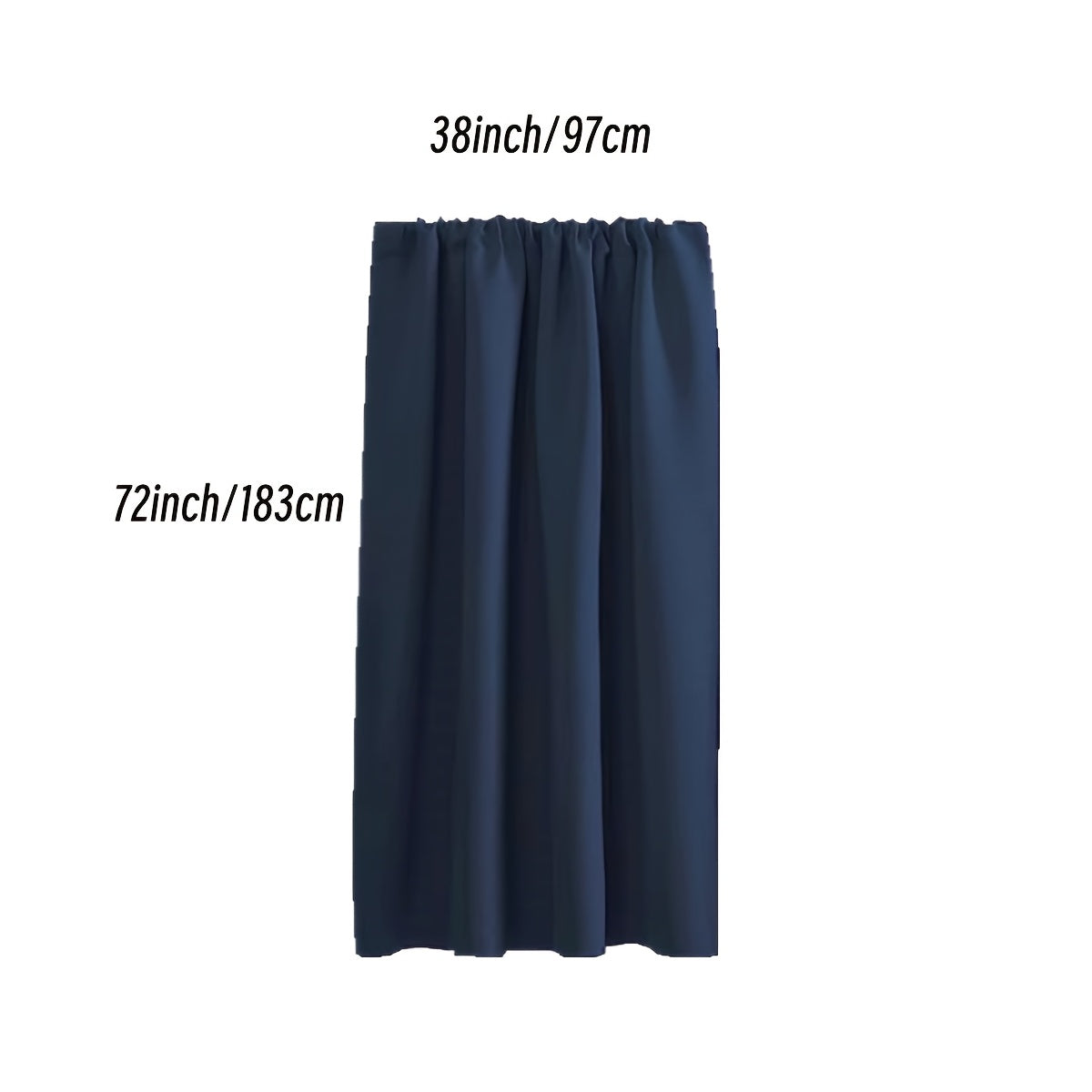 Rideau occultant thermique en polyester avec passage tringle, idéal salon et chambre
