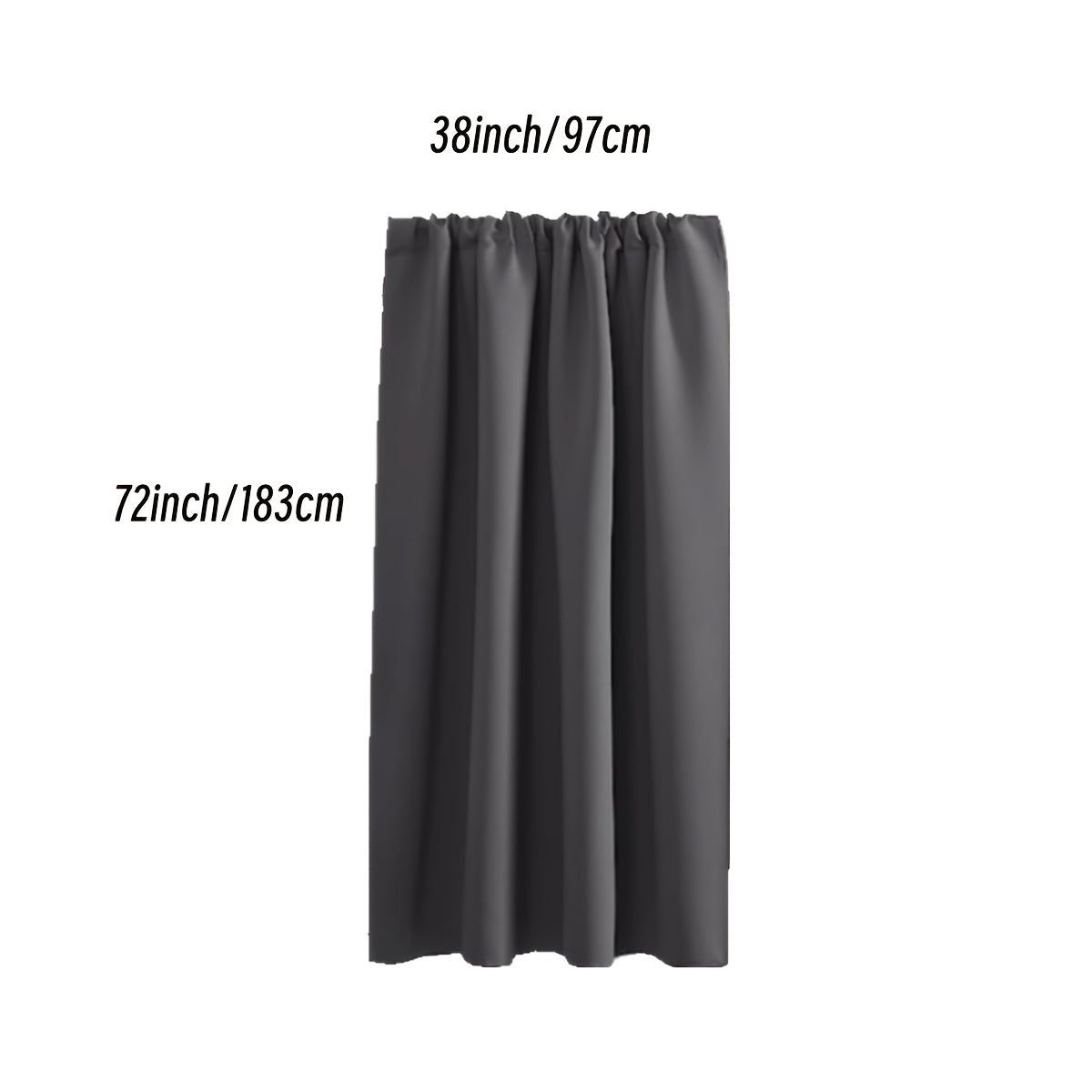Rideau occultant thermique en polyester avec passage tringle, idéal salon et chambre