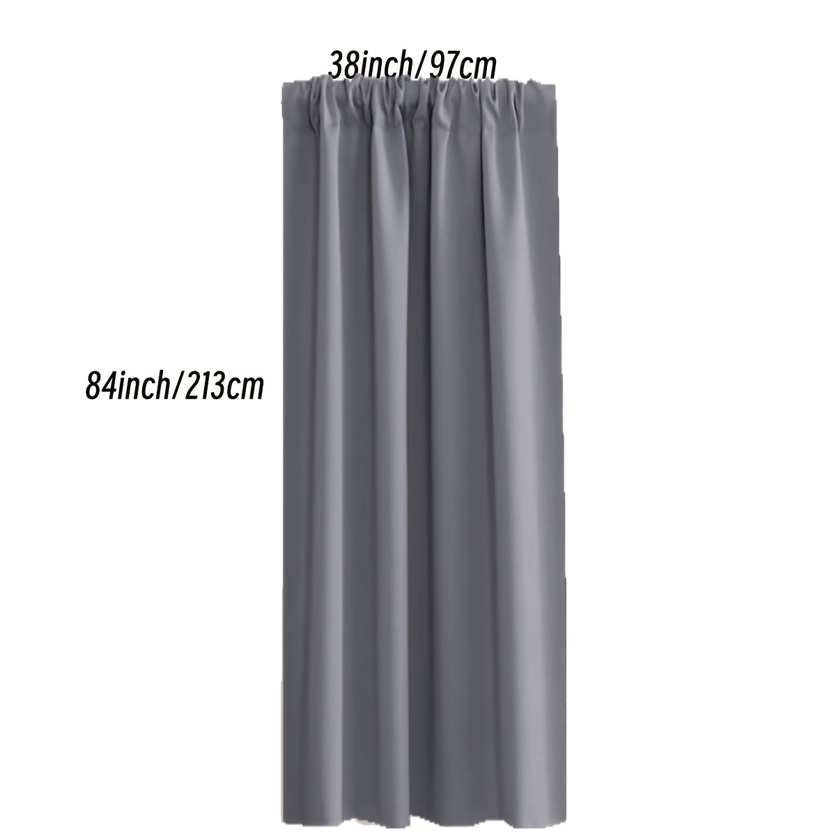 Rideau occultant thermique en polyester avec passage tringle, idéal salon et chambre