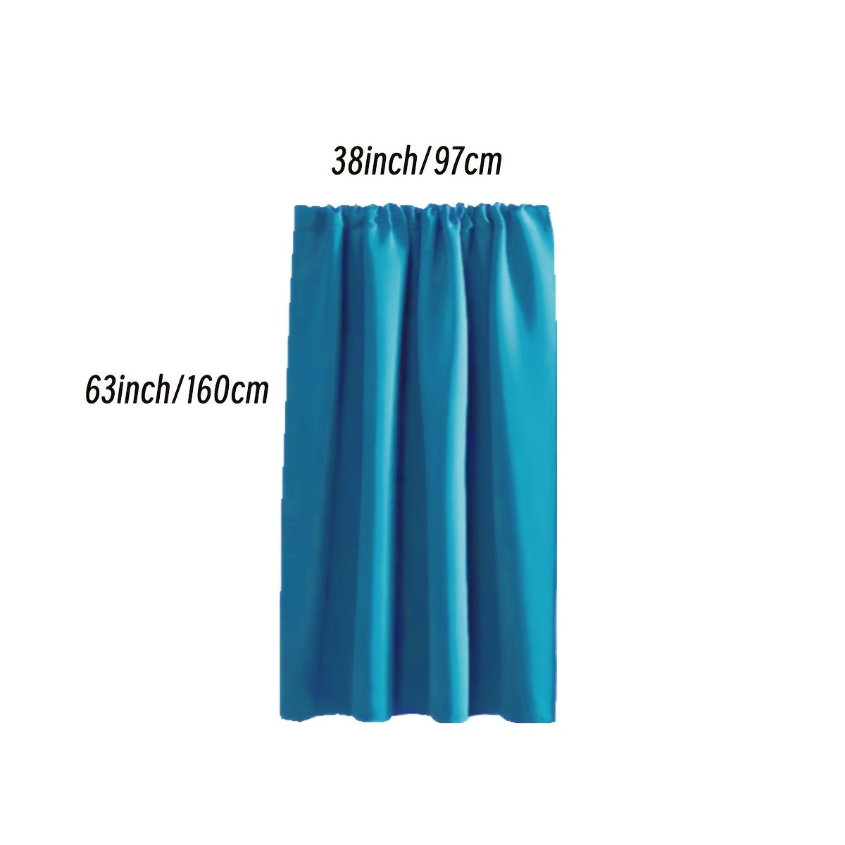 Rideau occultant thermique en polyester avec passage tringle, idéal salon et chambre