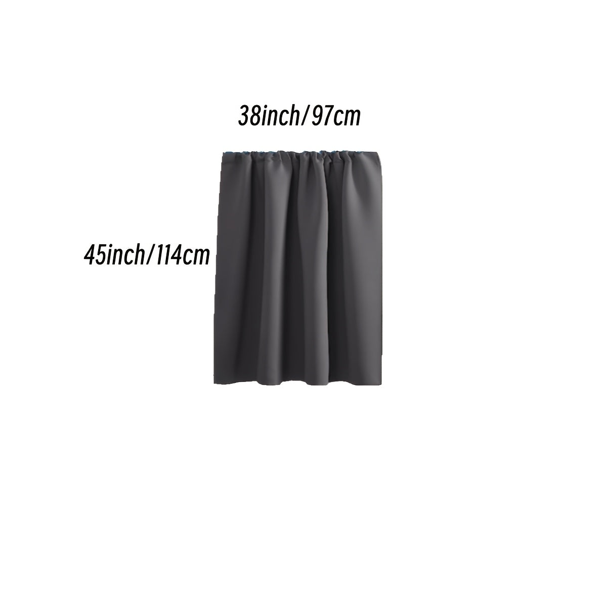 Rideau occultant thermique en polyester avec passage tringle, idéal salon et chambre