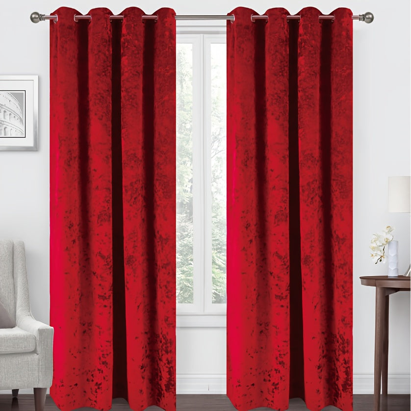 Rideau occultant en velours épais 140x260 cm pour chambre