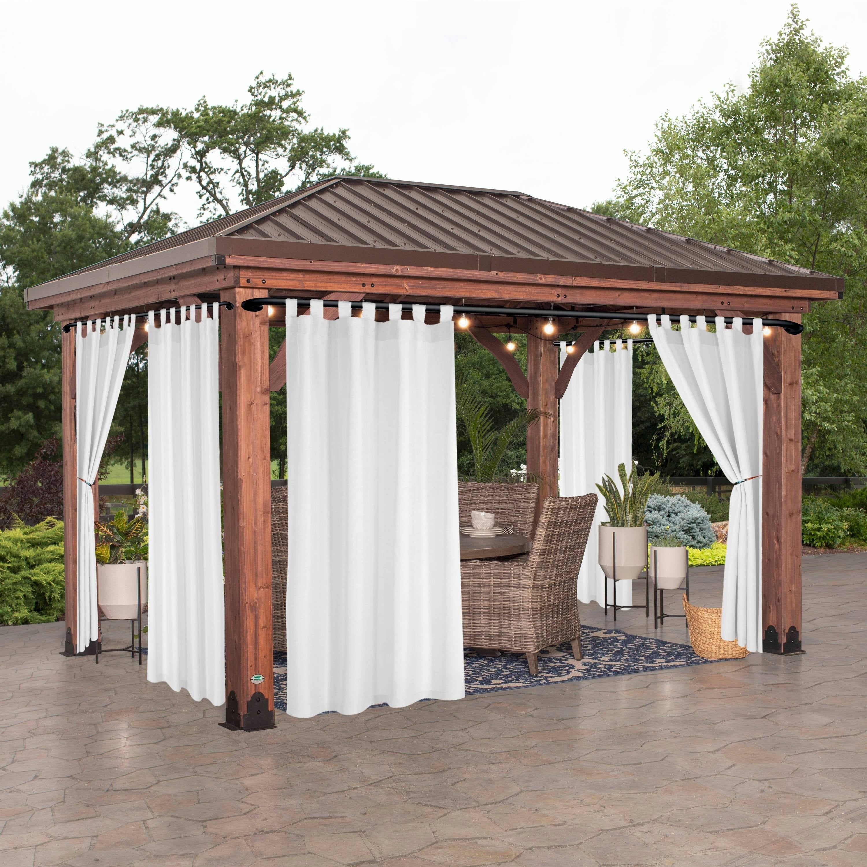 Rideau extérieur occultant pour pergola et terrasse – 1 panneau
