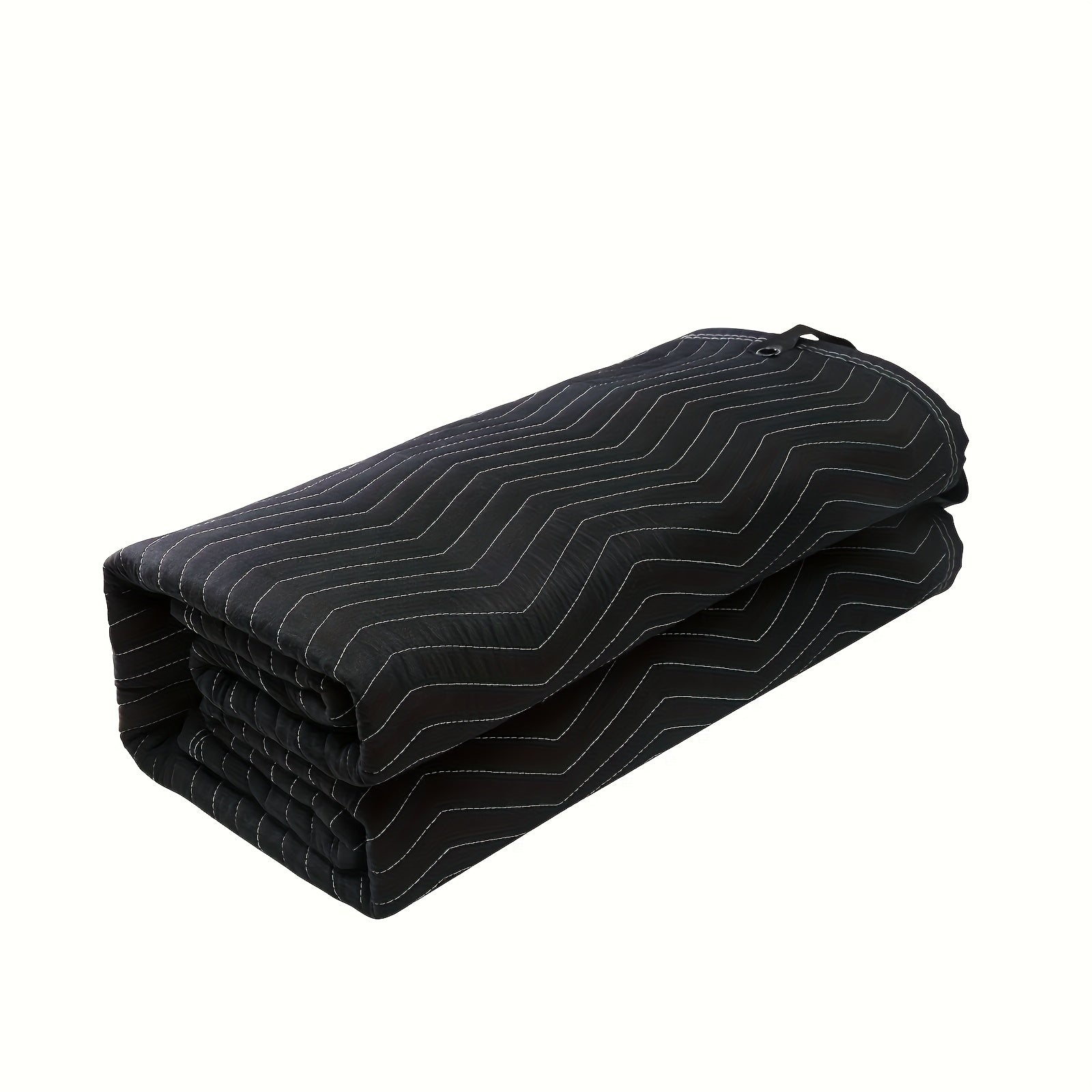 Rideau phonique occultant en polyester noir avec œillets – isolation studio