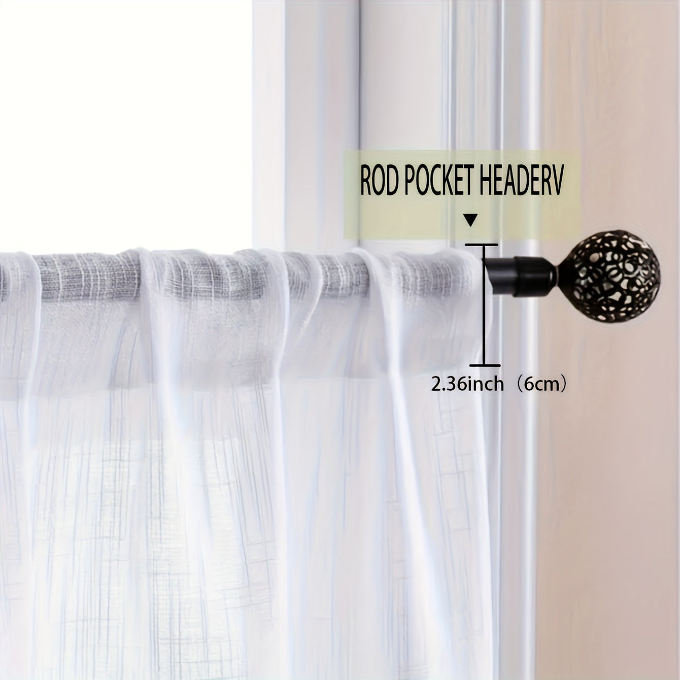 Rideau occultant fleuri style campagne en polyester pour salon et chambre