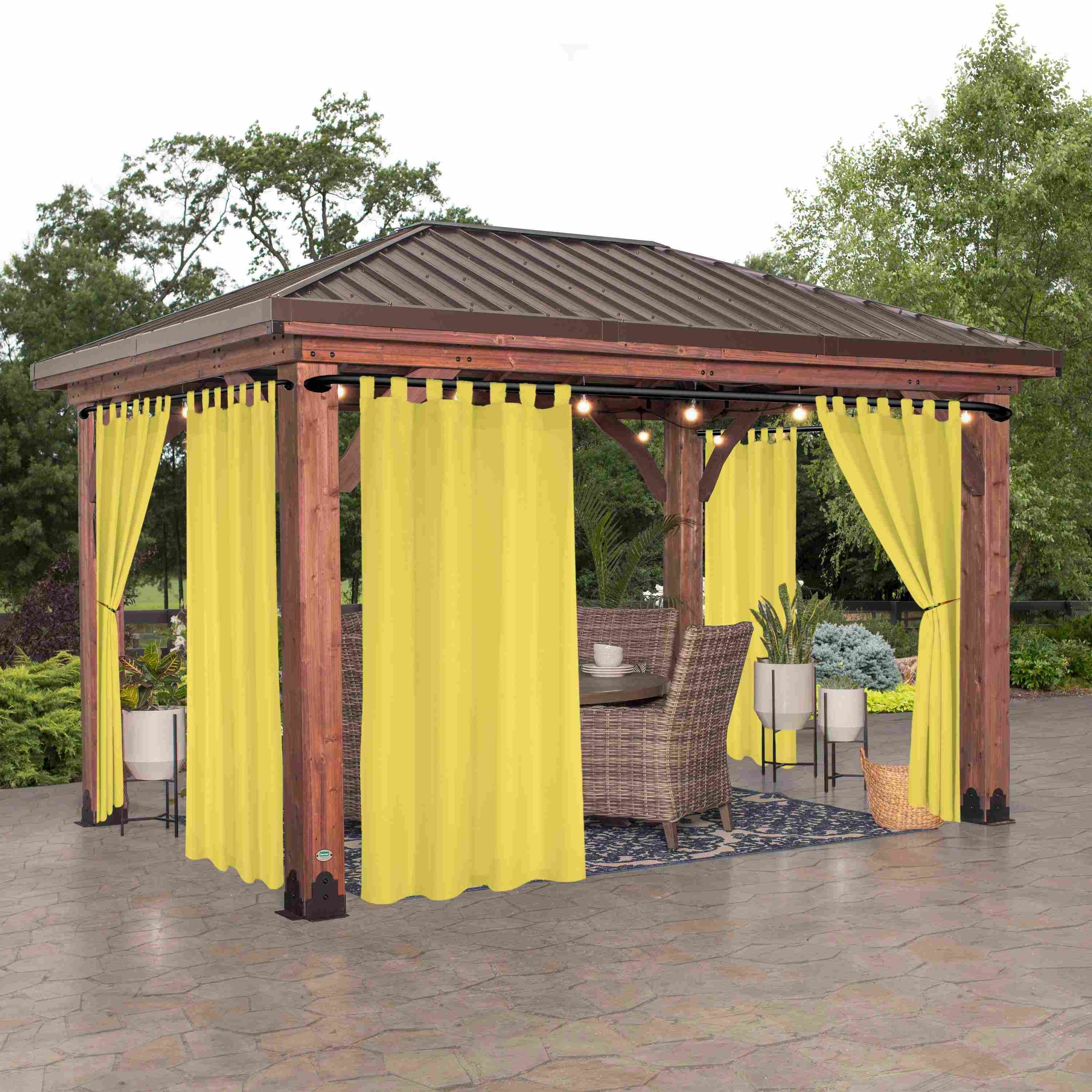 Rideau extérieur occultant pour pergola et terrasse – 1 panneau