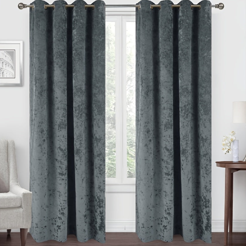 Rideau occultant en velours épais 140x260 cm pour chambre
