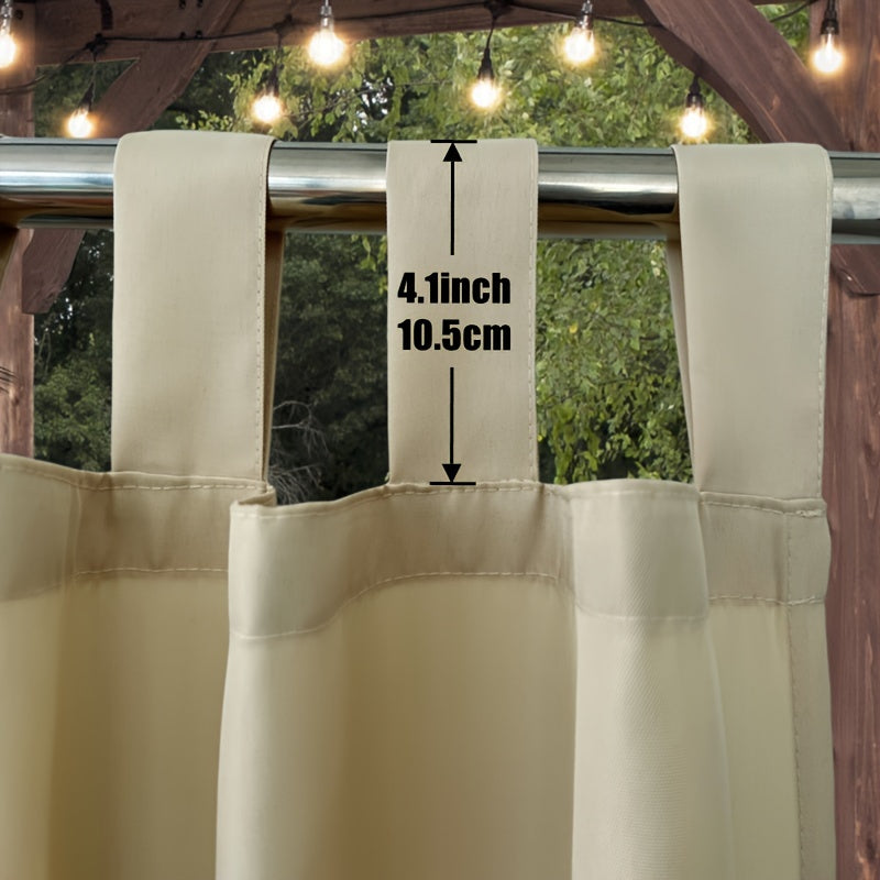 Rideau extérieur occultant pour pergola et terrasse – 1 panneau