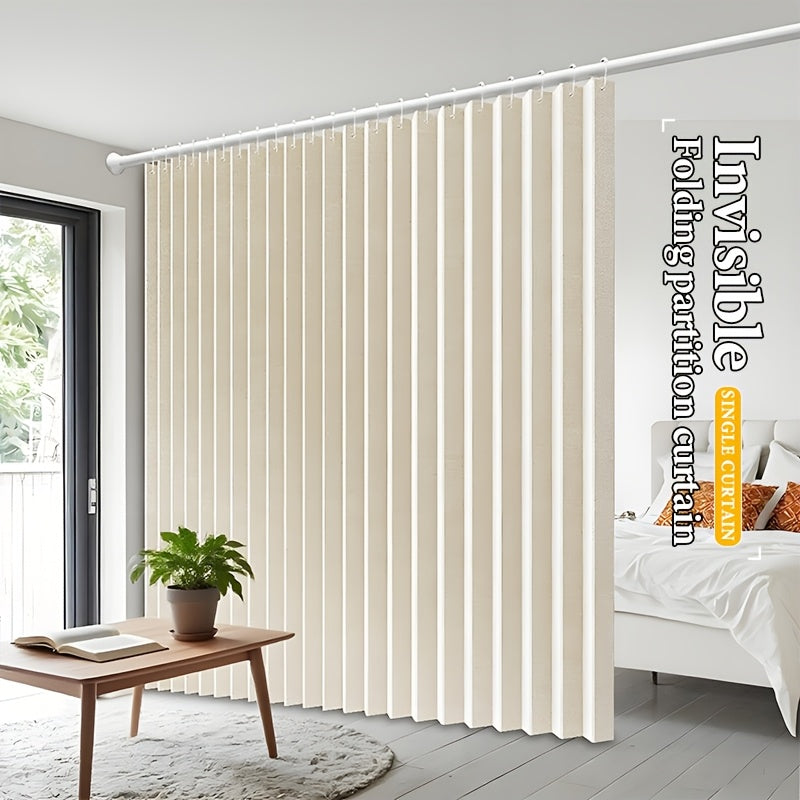 Rideau occultant de séparation pliable en polyester pour dressing et chambre
