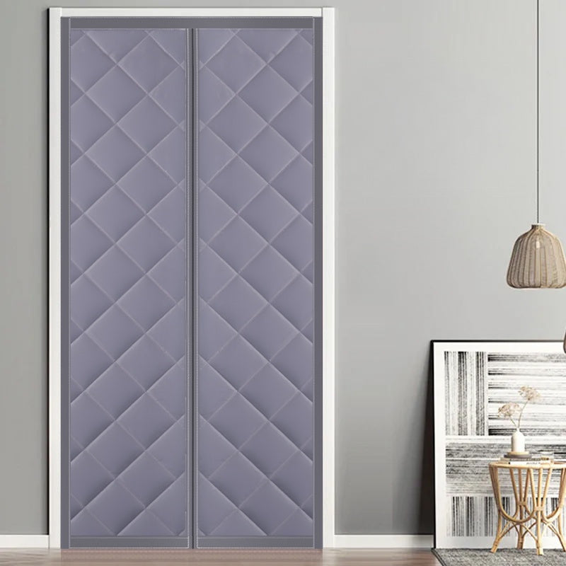 Rideau thermique magnétique isolant hiver sans perçage pour porte et chambre