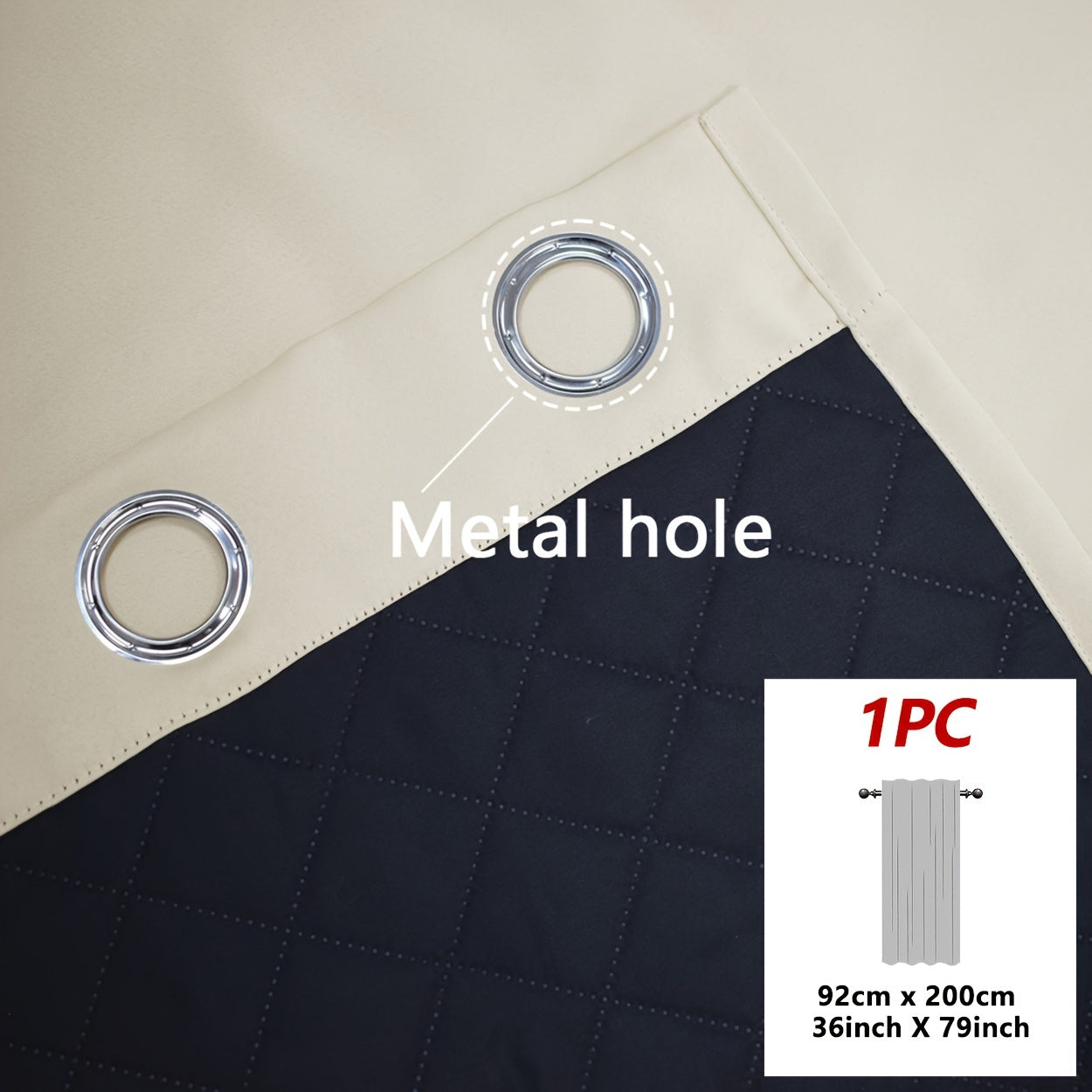 Rideau occultant thermique épais à œillets pour isolation hivernale et confort intérieur