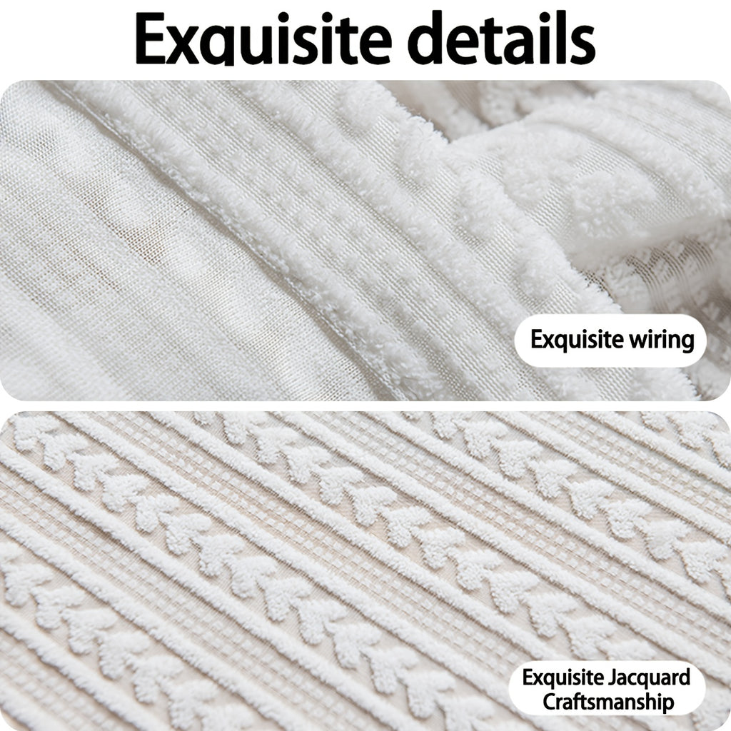 Rideau jacquard cœur tamisant auto-adhésif pour placard et petite fenê, hauteur moins de 160 cm
