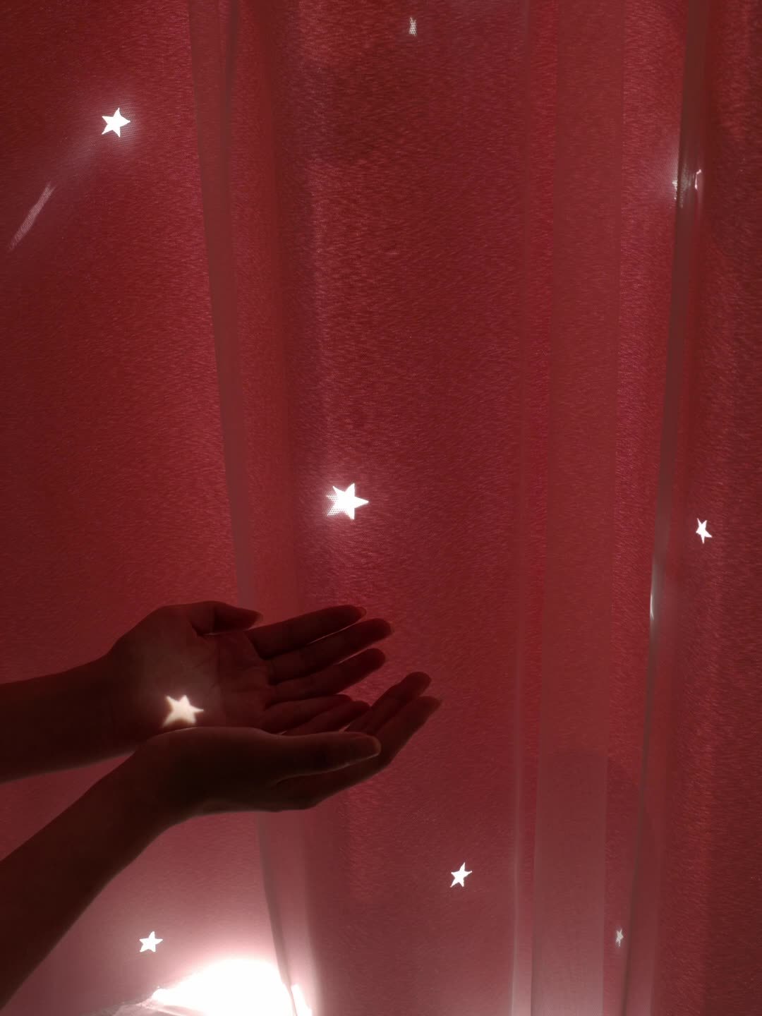 Rideaux occultants double couche avec voile étoilé en polyester pour chambre et salon