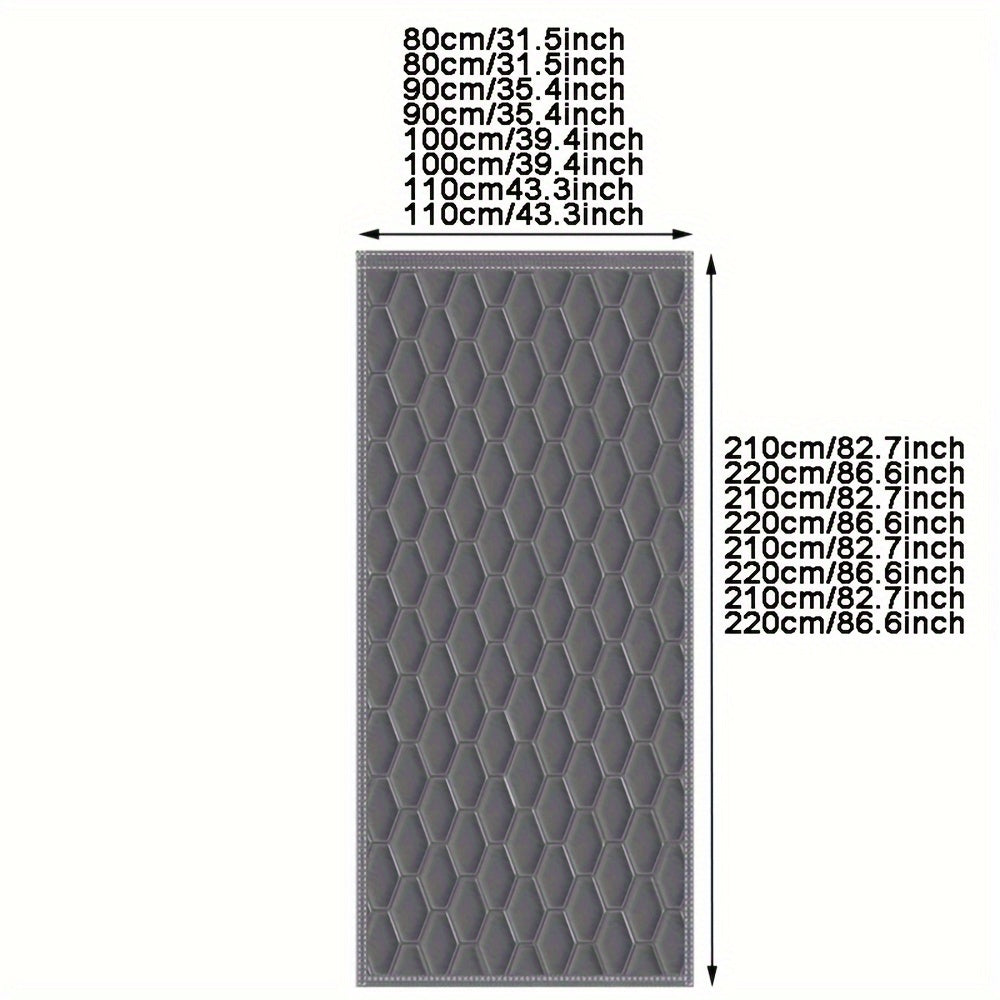 Rideau de Porte Thermique Matelassé Coupe-Vent Isolation Hiver