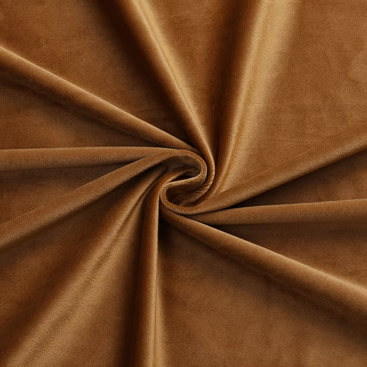 Rideaux occultants velours marron café en polyester (2 panneaux), largeur moins de 100 cm