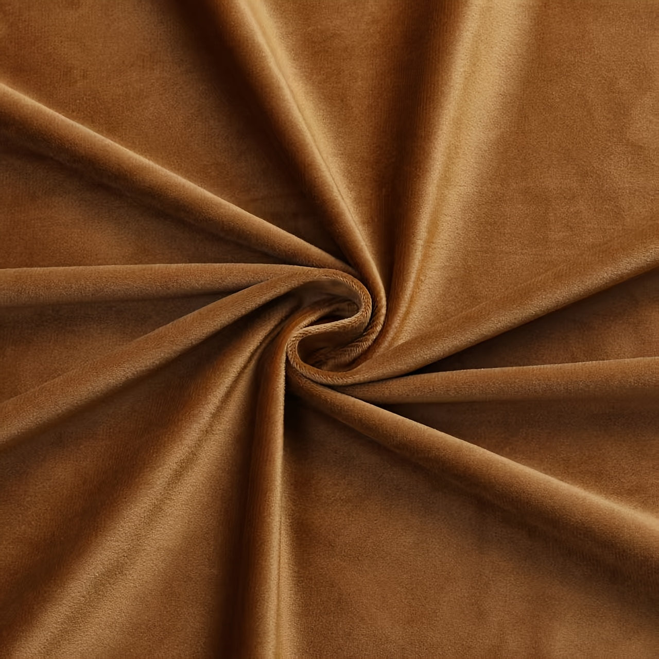 Rideaux occultants velours marron café en polyester (2 panneaux)