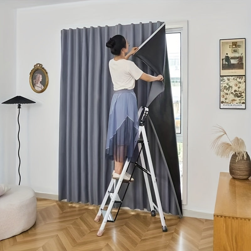 Rideau occultant blackout adhésif sans perçage pour chambre et logement en location