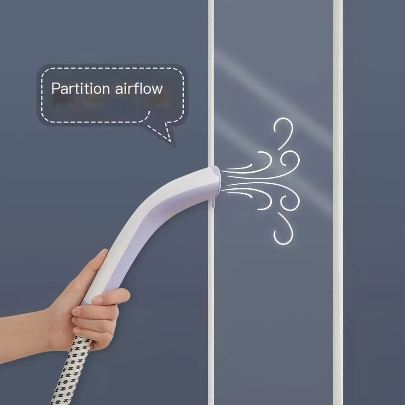 Rideau de porte thermique transparent en PVC isolant sans perçage