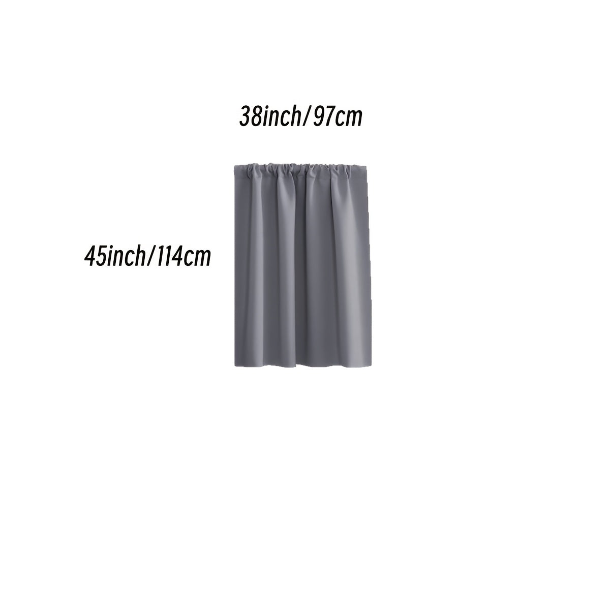 Rideau occultant thermique en polyester avec passage tringle, idéal salon et chambre
