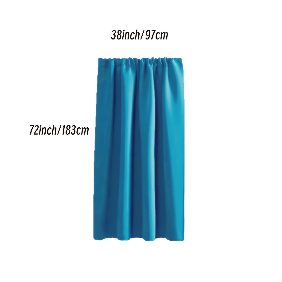 Rideau occultant thermique en polyester avec passage tringle, idéal salon et chambre