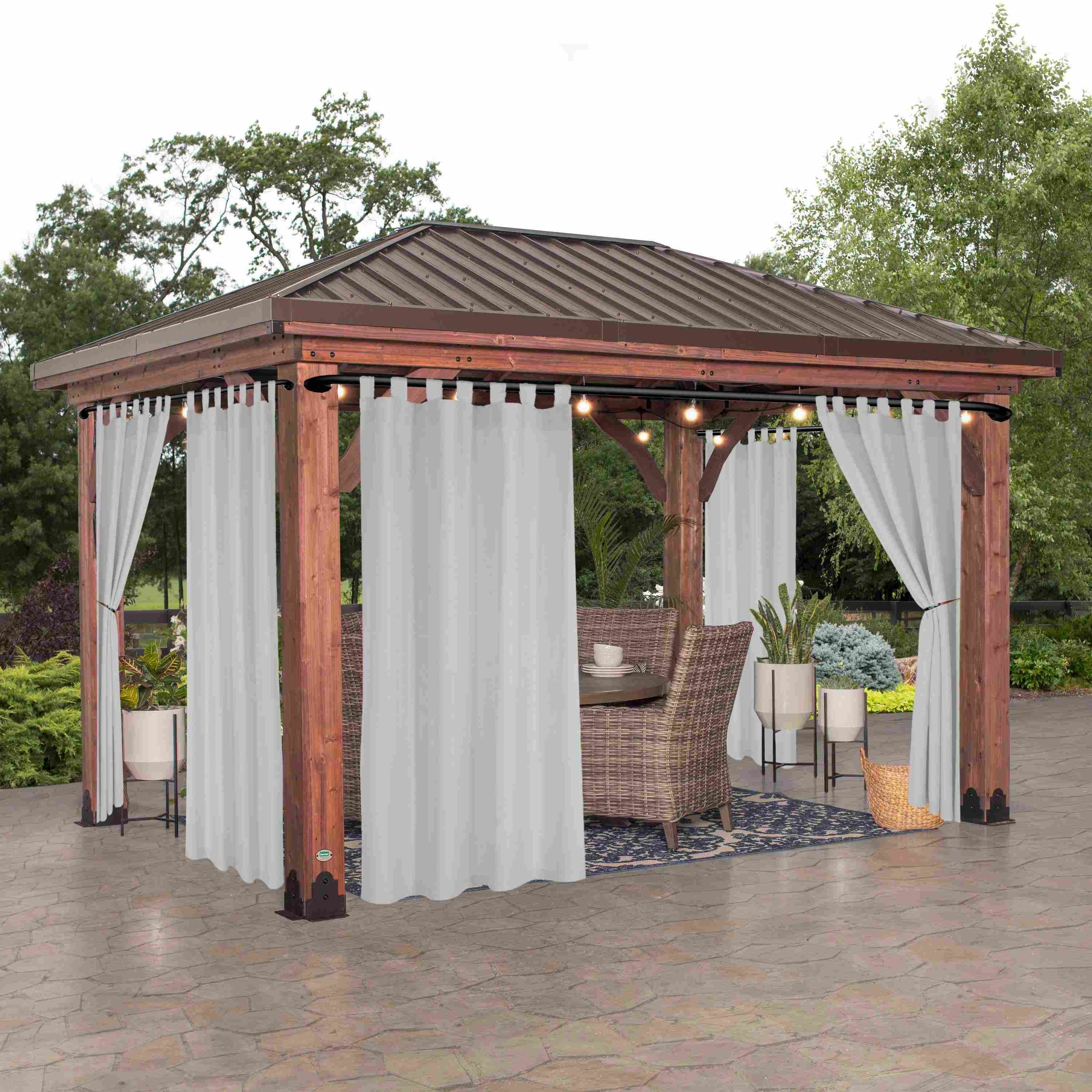 Rideau extérieur occultant pour pergola et terrasse – 1 panneau