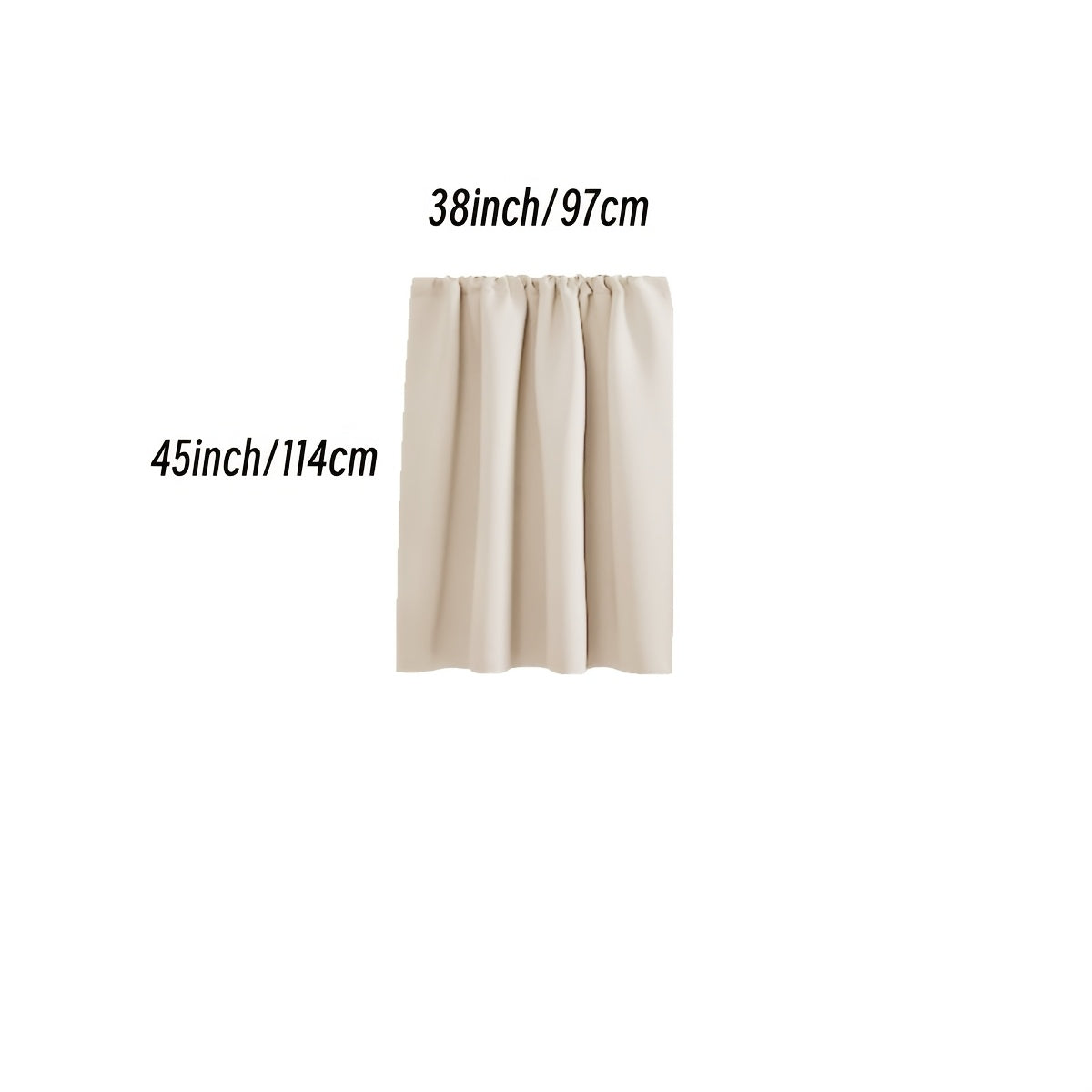 Rideau occultant thermique en polyester avec passage tringle, idéal salon et chambre