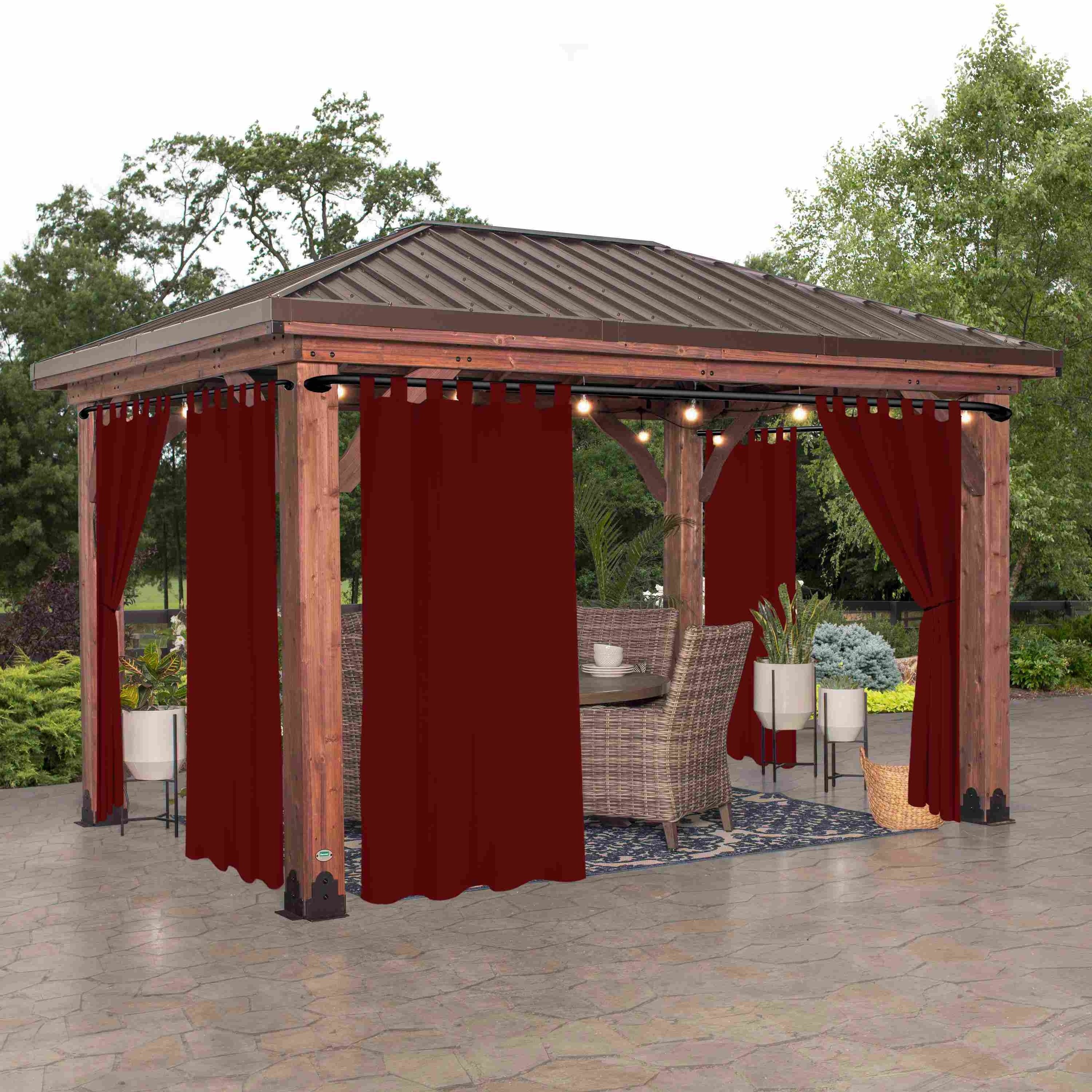 Rideau extérieur occultant pour pergola et terrasse – 1 panneau