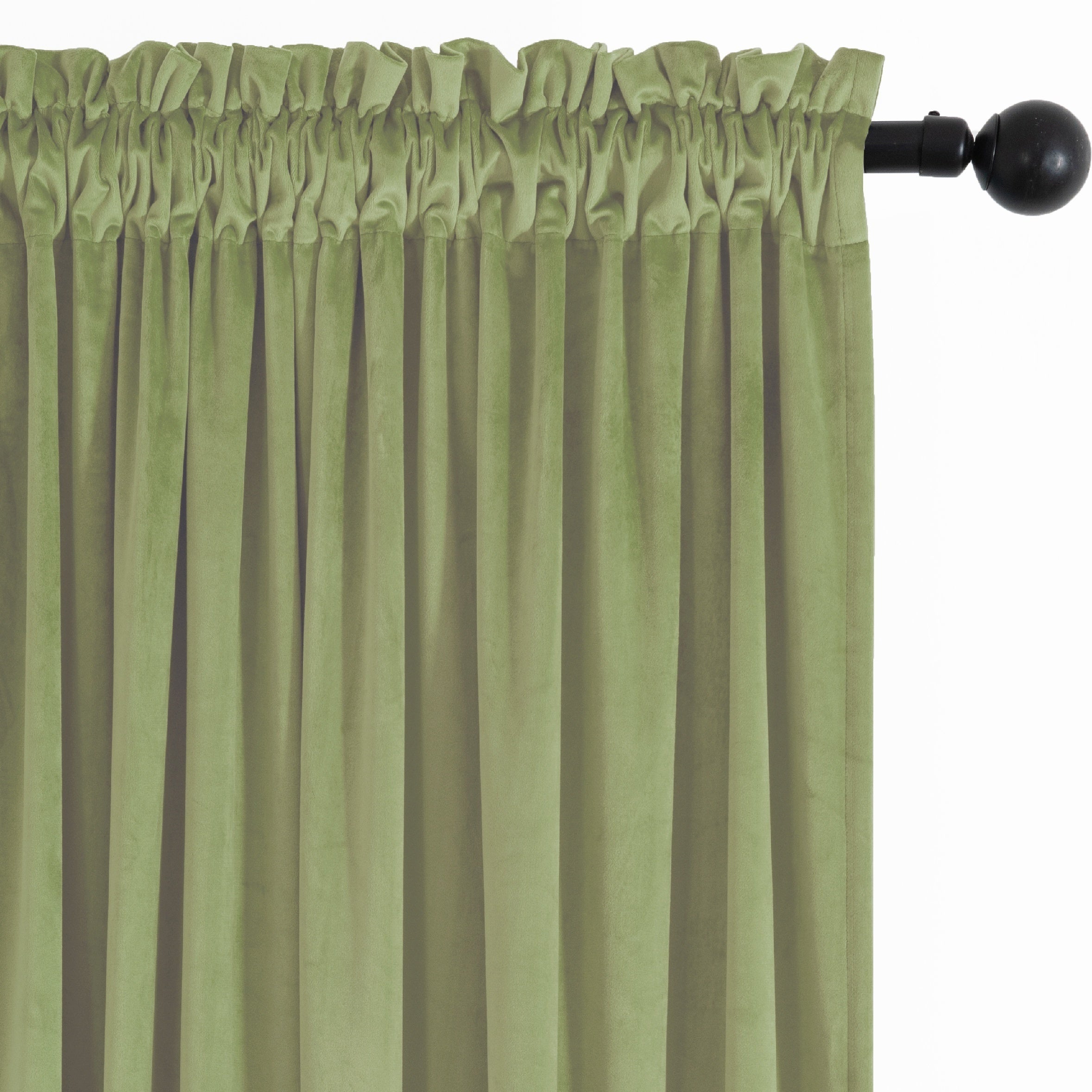 Rideaux tamisants unis en polyester effet flanelle pour chambre et salon (2 panneaux)