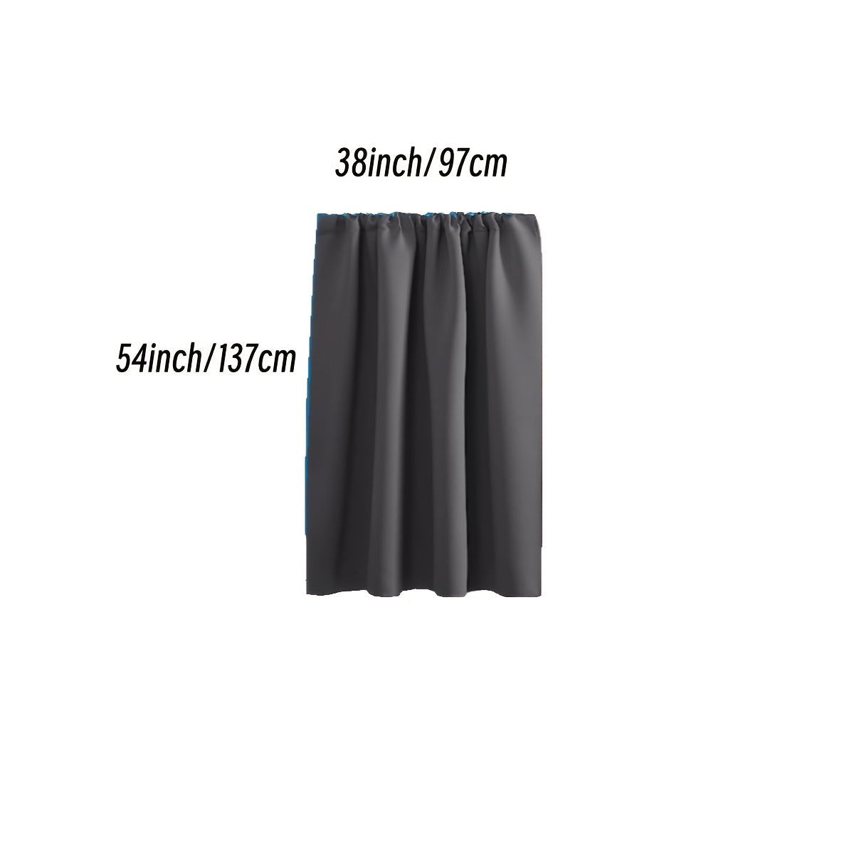 Rideau occultant thermique en polyester avec passage tringle, idéal salon et chambre
